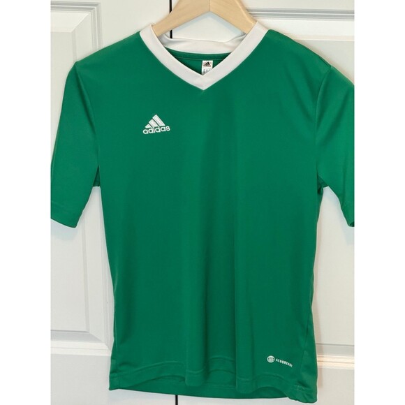 adidas Other - Adidas Kid’s Green and White Jersey, (Size Large), Athletic-wear/Active-wear